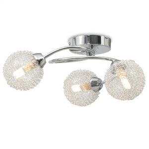 vidaXL Loftlampi með 3 LED perum G9 120 W
