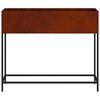 vidaXL Upphleypt gar&eth;gr&oacute;&eth;urpottur Rusty 100 x 26 x 82 cm Ve&eth;ra&eth; st&aacute;l