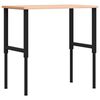 vidaXL Vinnubekkur 100x60x(71,5-98) cm Gegnheilt Beyki R&eacute;tthyrnd