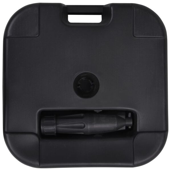 vidaXL Sólhlífarstandur Sand-/Vatnsfylltur 24 l Svartur