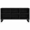 vidaXL Sj&oacute;nvarpssk&aacute;pur Svartur Eik 103,5 x 30 x 50 cm Samsettur vi&eth;ur