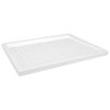vidaXL Sturtubotn me&eth; Doppum Hv&iacute;tur 80x100x4 cm ABS