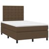 vidaXL H&oacute;lfa&eth; Springr&uacute;m me&eth; D&yacute;nu D&ouml;kkbr&uacute;nt 120x190 cm Tauefni