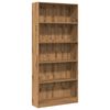 vidaXL B&oacute;kask&aacute;pur Artisian Oak 80x24x176 cm Hanna&eth;ur vi&eth;ur