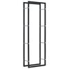 284699 vidaXL Sv&ouml;rt eldivi&eth;argrind 50x20x150 cm St&aacute;l