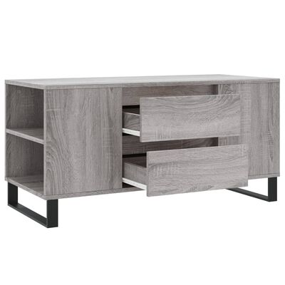 vidaXL Sófaborð Grátt Sonoma 102x44,5x50 Samsettur Viður