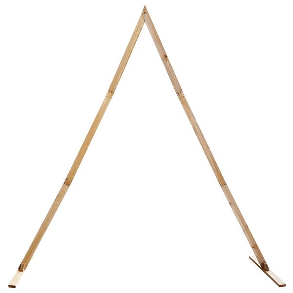 vidaXL Br&uacute;&eth;kaupsbogi L&eacute;tt br&uacute;nt 202 x 95 x 254 cm &THORN;&eacute;tt furutr&eacute;