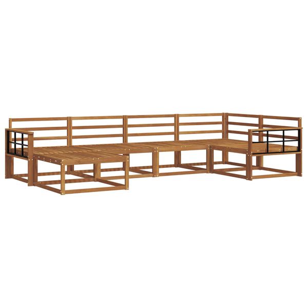 vidaXL &Uacute;ti s&oacute;fasett 6 pcs N&aacute;tt&uacute;rulegur Hrein akas&iacute;utr&eacute;