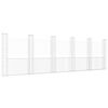 vidaXL U-laga Grj&oacute;tkassi me&eth; 6 St&oacute;lpum J&aacute;rn 620x20x200 cm