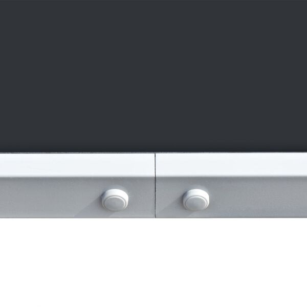 vidaXL Garðborð 150x90x74 cm Svart Stál