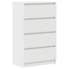vidaXL Skenkur Hv&iacute;tur 60x35x98,5 cm Sp&oacute;naplata
