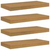 vidaXL Vegghylla 4 pcs Drapplita&eth;ur 50 x 23,5 x 4 cm Samsettur vi&eth;ur