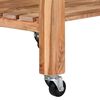 vidaXL Eldhúsvagn 58x58x89 cm Gegnheill Akasíuviður