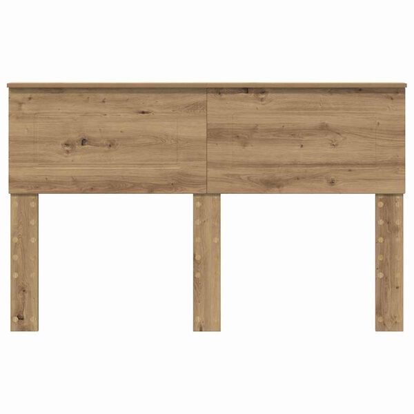 vidaXL H&ouml;f&eth;agafl me&eth; h&ouml;fu&eth;gafl Artisan Eik 150 cm Samsettur vi&eth;ur