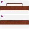 vidaXL Gar&eth;ja&eth;ar 4 pcs Rusty 450 x 0.05 x 15 cm Ve&eth;ra&eth; st&aacute;l