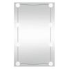 vidaXL Veggspegill me&eth; LED lj&oacute;sum 40x60 cm Glerr&eacute;tthyrningur