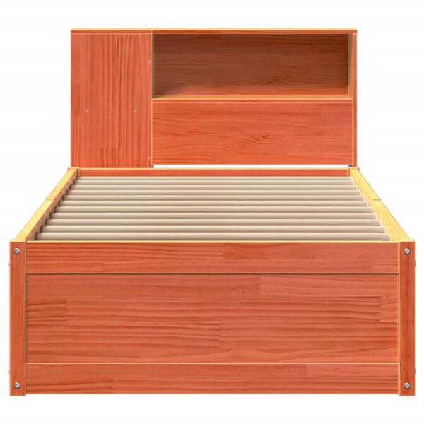 vidaXL R&uacute;mgrind &aacute;n D&yacute;nu Vaxbr&uacute;nn 75x190 cm Gegnheil Fura