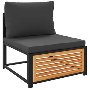 vidaXL Armalausir Gar&eth;s&oacute;far me&eth; Sessum Gegnheill Akas&iacute;uvi&eth;ur