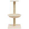 vidaXL Cat Tree me&eth; Sisal Scratching Post kremi 74 cm
