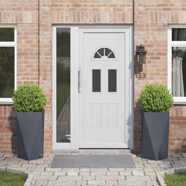 vidaXL Pl&ouml;ntuker 2 pcs Antras&iacute;t 40 x 40 x 75 cm St&aacute;l