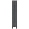 vidaXL Hilla Dökkgrá 45x18x100 cm Gegnheil Fura
