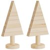 vidaXL Vi&eth;arj&oacute;latr&eacute; til Skrauts 2 stk. 30 cm Gegnheil Fura