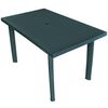 vidaXL Gar&eth;bor&eth; Gr&aelig;nt 126x76x72 cm Plast