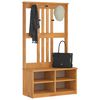 vidaXL Hall Tree SANDNES 87x40x159,5 cm gegnheilvi&eth;i furu