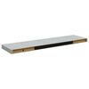 vidaXL Vegghengdar Hillur 4 stk. Steypugr&aacute;ar 90x23,5x3,8 cm MDF