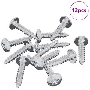 vidaXL Sj&aacute;lfvirkur Nagli 12 pcs Sinkh&uacute;&eth;a&eth; 4 x 20 mm St&aacute;l