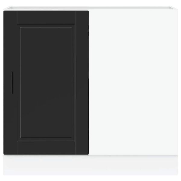 vidaXL Eldh&uacute;ssk&aacute;pur &bdquo;Porto&ldquo; Svartur verkfr&aelig;&eth;ingur &uacute;r tr&eacute;