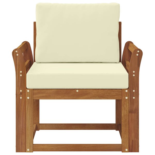 vidaXL &Uacute;tis&oacute;fi Solid Akas&iacute;uskei&eth; og P&oacute;lyester N&aacute;tt&uacute;rulegur