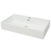 vidaXL Ba&eth;vaskur me&eth; Opi fyrir Krana Postul&iacute;n Hv&iacute;tur 76x42,5x14,5 cm
