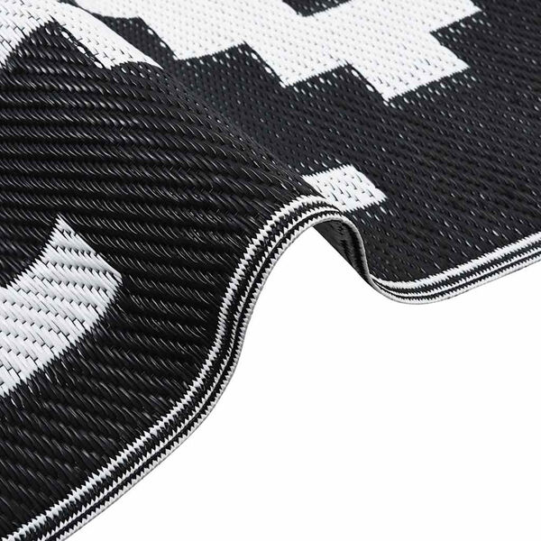 vidaXL &Uacute;timotta ARAKIL Hv&iacute;t og Sv&ouml;rt 120x180 cm PP