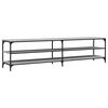 vidaXL Sj&oacute;nvarpssk&aacute;pur Gr&aacute;r Sonoma 200x30x50 cm Samsettur Vi&eth;ur/M&aacute;lmur