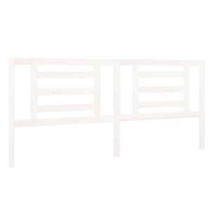 vidaXL H&ouml;f&eth;agafl fyrir R&uacute;m Hv&iacute;tur 206x4x100 cm Gegnheil Fura