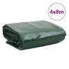 vidaXL Segld&uacute;kur Gr&aelig;nn 4x8 m 650 g/m&sup2;