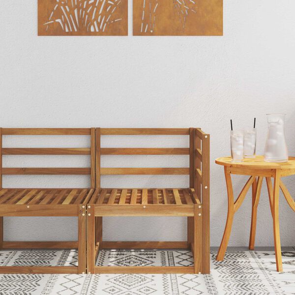 vidaXL &Uacute;ti Hornsofa Hrein akas&iacute;utr&eacute; N&aacute;tt&uacute;rulegur 63 x 63 x 73 cm