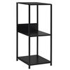 vidaXL L&iacute;til Uppr&eacute;tt B&oacute;kahilla Sv&ouml;rt 33,5x39,6x79,7 cm Samsettur Vi&eth;ur