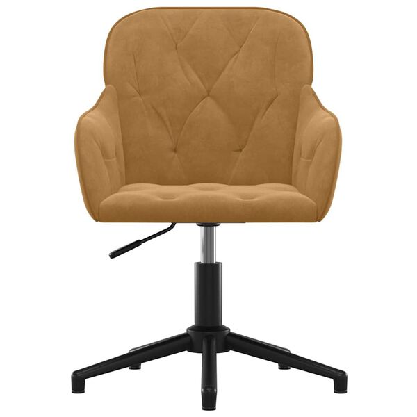 vidaXL Sn&uacute;ningsskrifstofust&oacute;ll Br&uacute;nn Flauel