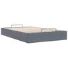 vidaXL Ottoman r&uacute;mgrind Engin d&yacute;na Dark Grey Double Velvet