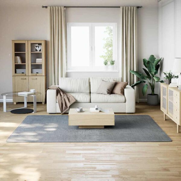 vidaXL Þvoanleg Motta Mjúk Loðin Grá 160x230 cm Stöm