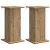vidaXL Bl&oacute;mastandur 2 pcs Handverkseik 30,5 x 30 x 60,5 cm