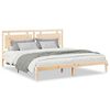 vidaXL Extra L&ouml;ng R&uacute;mgrind &aacute;n D&yacute;nu 180x220 cm Gegnheill Vi&eth;ur