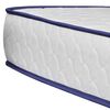 vidaXL Rúm með Memory Foam Dýnu Hvítt Gervileður 140x200 cm