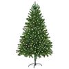 vidaXL J&oacute;latr&eacute; me&eth; 300 LED me&eth; standi Gr&aelig;nn 180 cm PE