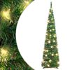 vidaXL Gervij&oacute;latr&eacute; Tilb&uacute;i&eth; 50 LED Gr&aelig;nt 120 cm