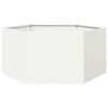 vidaXL Gr&oacute;&eth;urker Hv&iacute;tt Sexhyrningslaga 104x90x45 cm St&aacute;l
