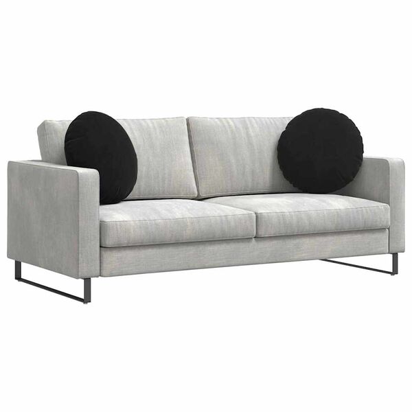 vidaXL Setjp&uacute;&eth;ar 2 pcs Svartur &Oslash; 40 x 13 cm Flauel