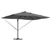 vidaXL Cantilever Roma Parasol Antrasít og svart 352 x 251 x 265 cm